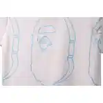 EM Sneakers Bape T-Shirt Line Drawing Ape Head White