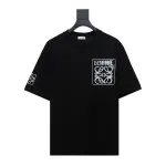 EM Sneakers Loewe T-shirt 24ss Ink Splash Logo Print Black