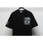 EM Sneakers Loewe T-shirt 24ss Ink Splash Logo Print Black