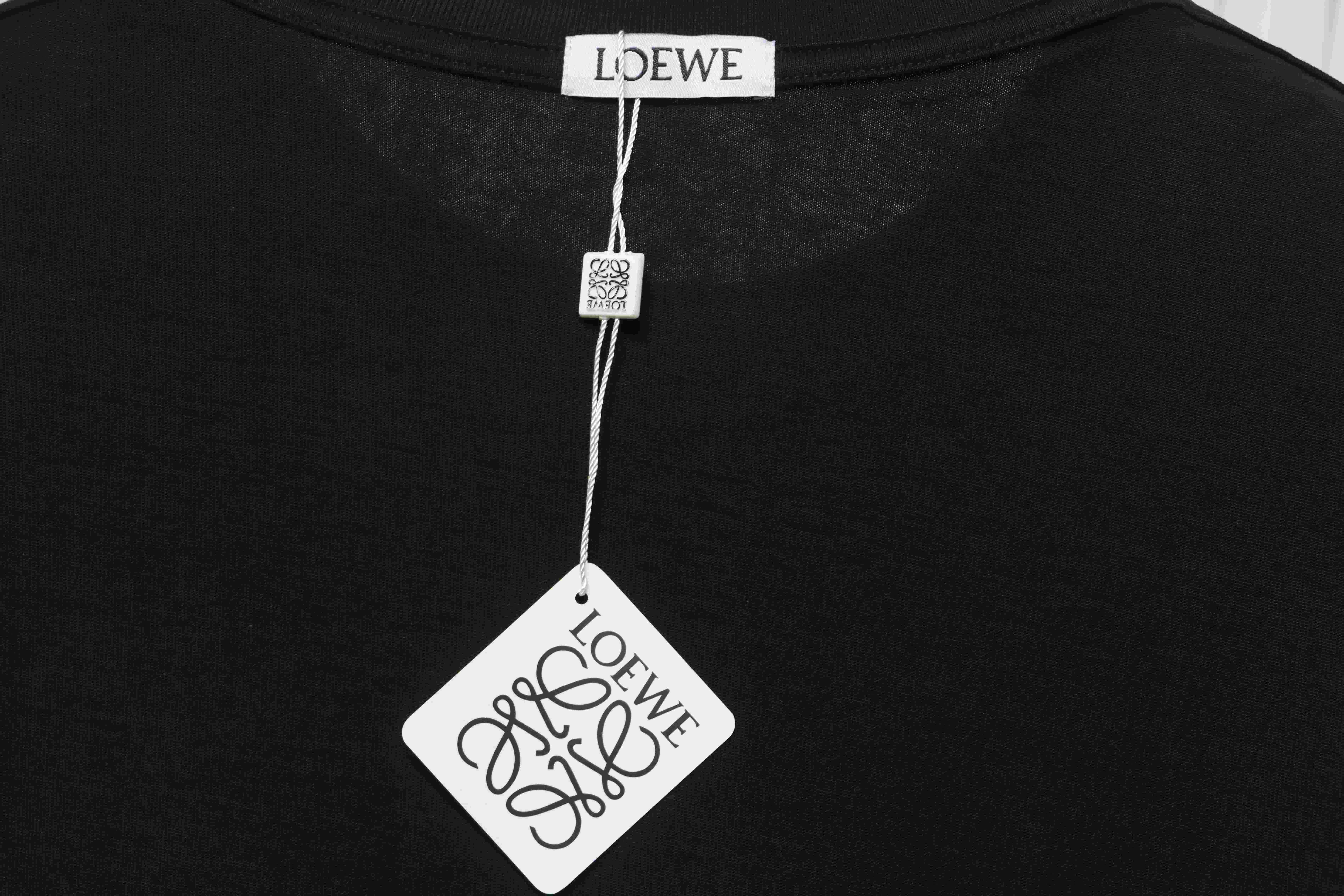 EM Sneakers Loewe T-shirt Butterfly Short Sleeve Black