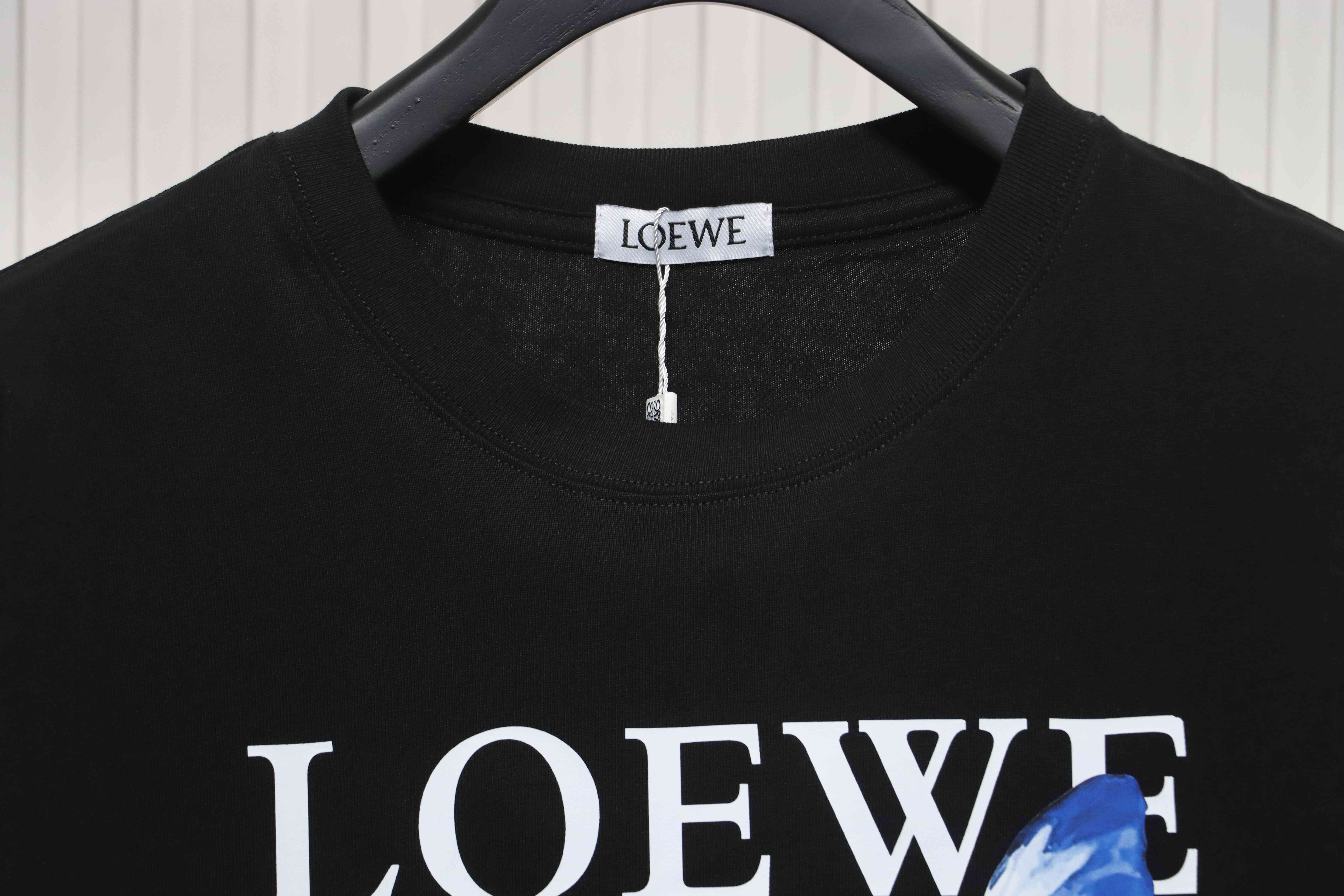EM Sneakers Loewe T-shirt Butterfly Short Sleeve Black