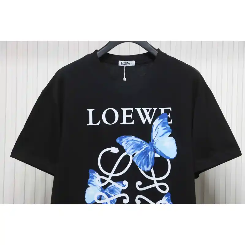 EM Sneakers Loewe T-shirt Butterfly Short Sleeve Black