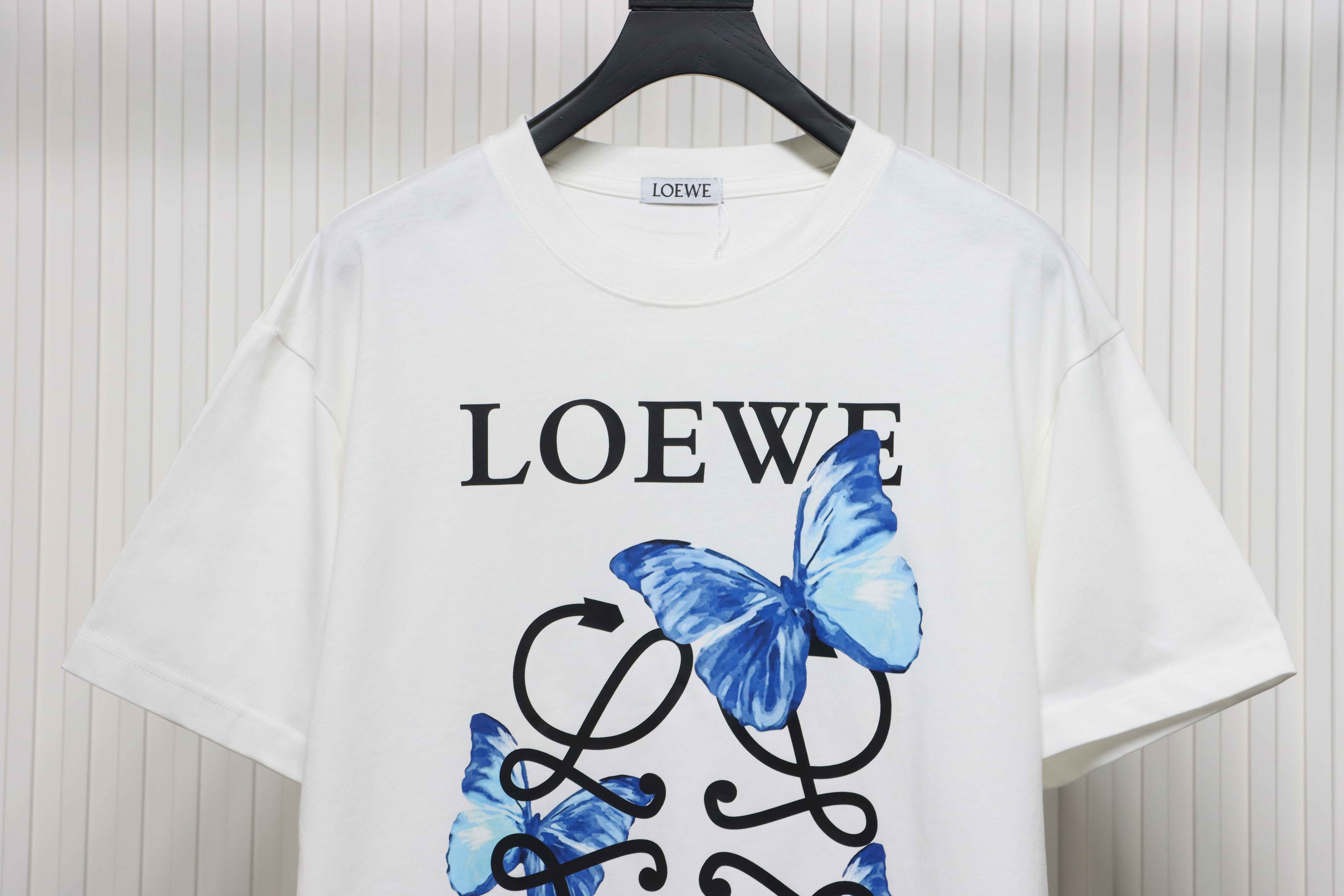 EM Sneakers Loewe T-shirt Butterfly Short Sleeve White