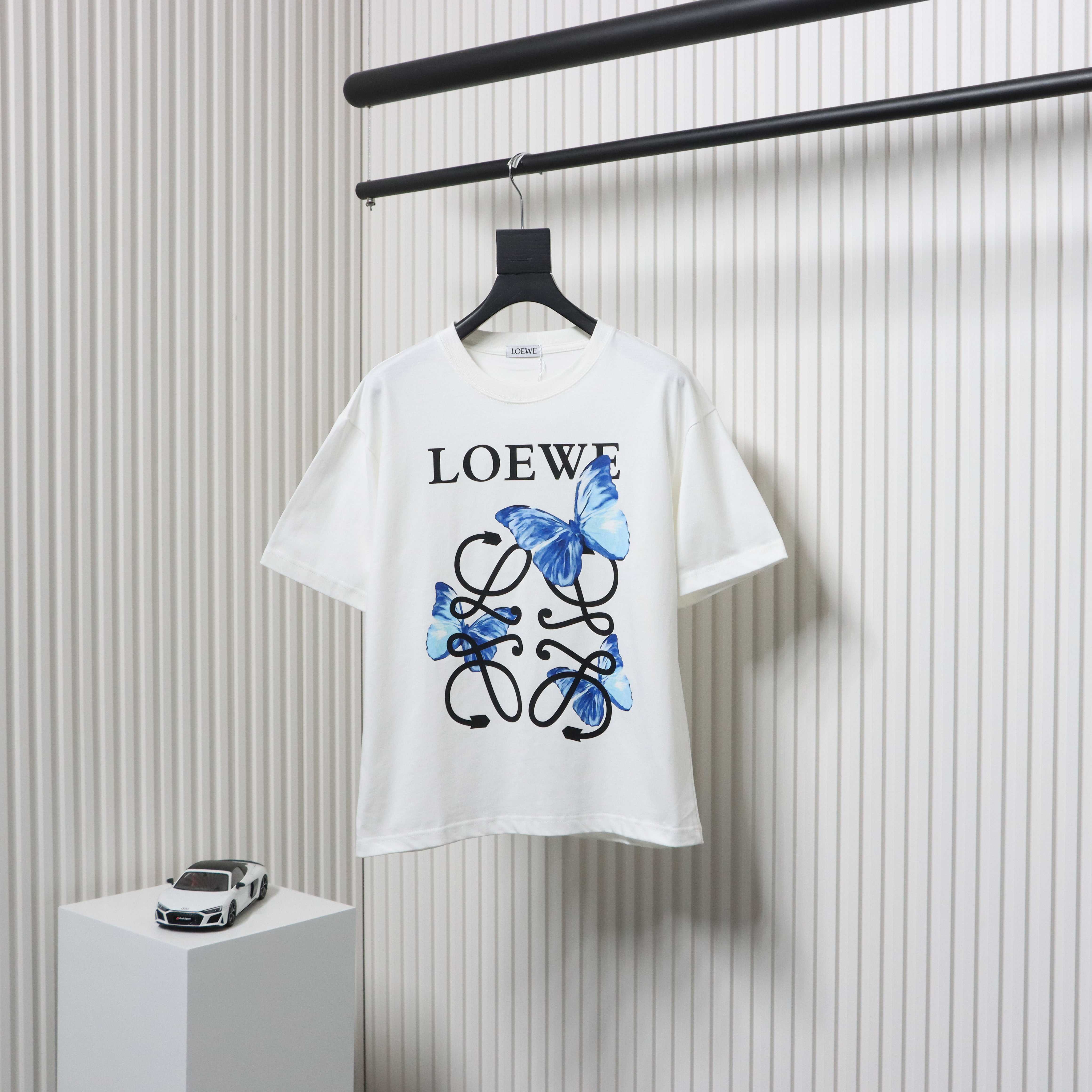 EM Sneakers Loewe T-shirt Butterfly Short Sleeve White
