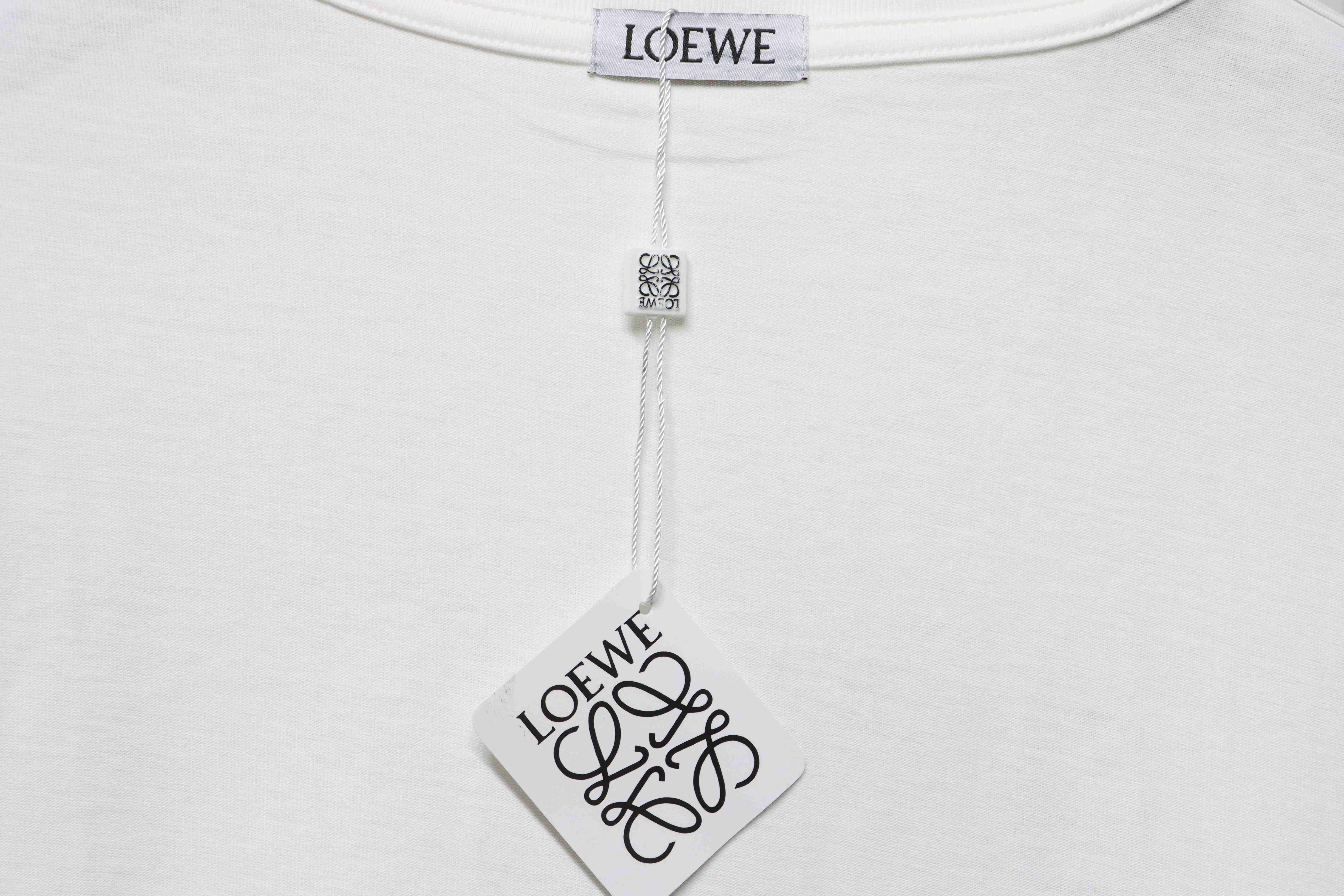 EM Sneakers Loewe T-shirt Butterfly Short Sleeve White