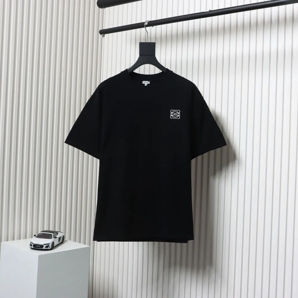 EM Sneakers Loewe T-shirt Classic Embroidered Logo Black