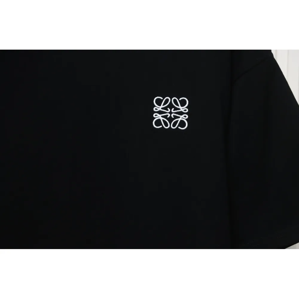 EM Sneakers Loewe T-shirt Classic Embroidered Logo Black