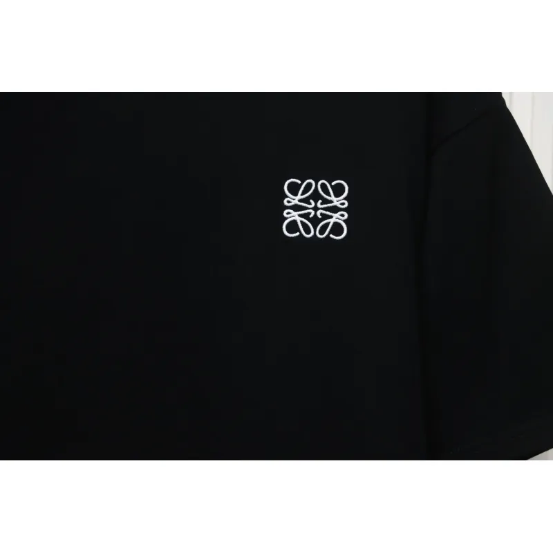EM Sneakers Loewe T-shirt Classic Embroidered Logo Black