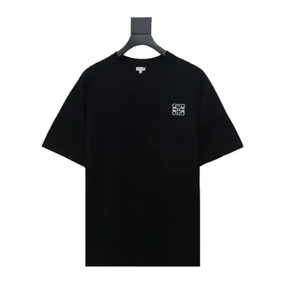 EM Sneakers Loewe T-shirt Classic Embroidered Logo Black 01
