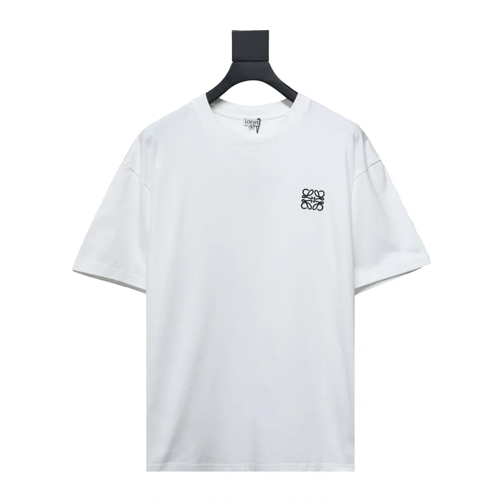 EM Sneakers Loewe T-shirt Classic Embroidered Logo White