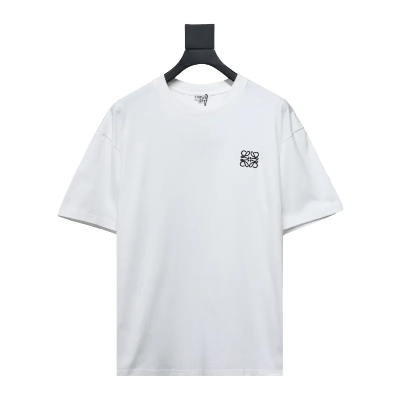 EM Sneakers Loewe T-shirt Classic Embroidered Logo White