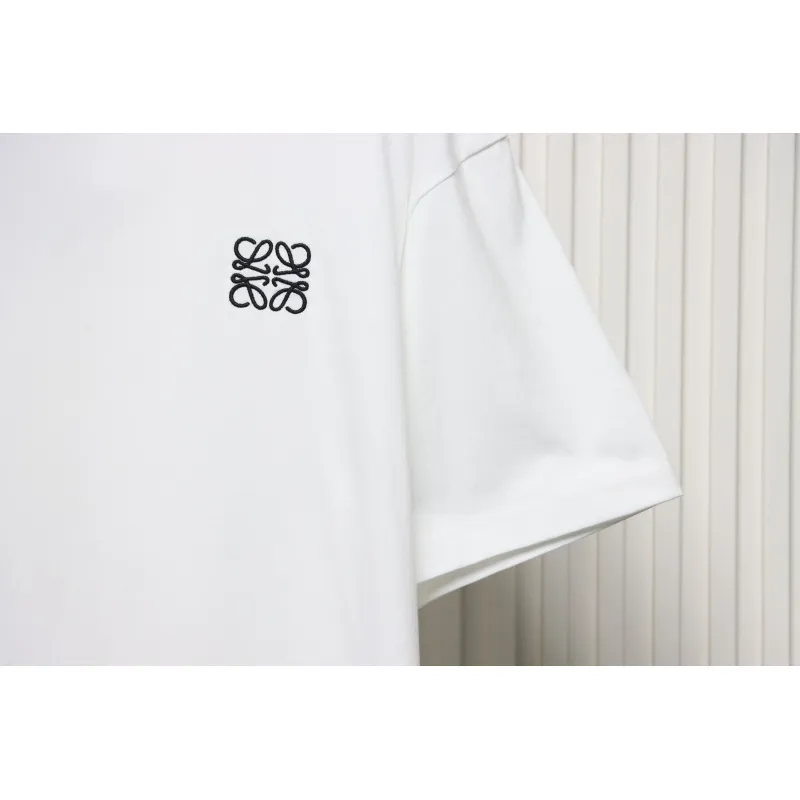 EM Sneakers Loewe T-shirt Classic Embroidered Logo White