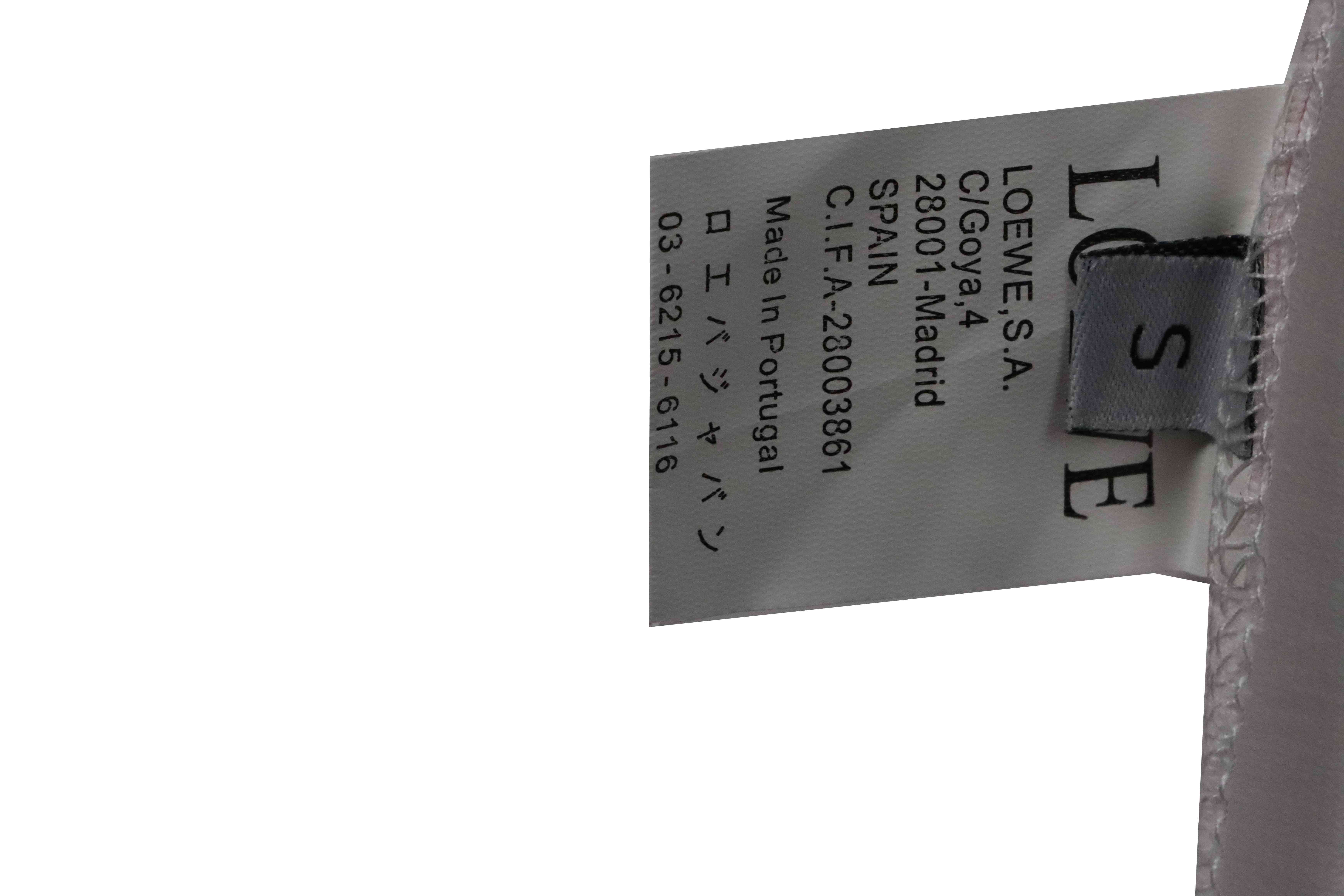 EM Sneakers Loewe T-shirt Graffiti Rendering Print White Pink