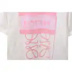 EM Sneakers Loewe T-shirt Graffiti Rendering Print White Pink