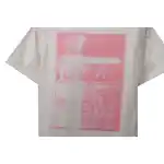 EM Sneakers Loewe T-shirt Graffiti Rendering Print White Pink