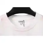 EM Sneakers Loewe T-shirt Graffiti Rendering Print White Pink