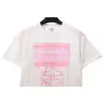 EM Sneakers Loewe T-shirt Graffiti Rendering Print White Pink