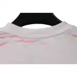 EM Sneakers Loewe T-shirt Graffiti Rendering Print White Pink