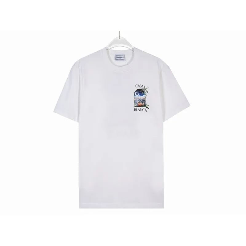 EM Sneakers Casablanca T-Shirt LA Night Printed Black or White