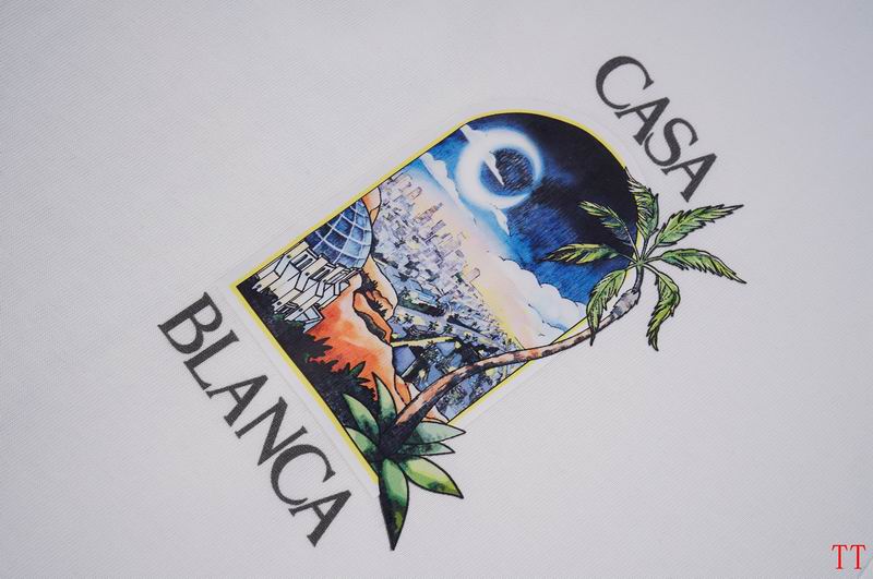 EM Sneakers Casablanca T-Shirt LA Night Printed Black or White