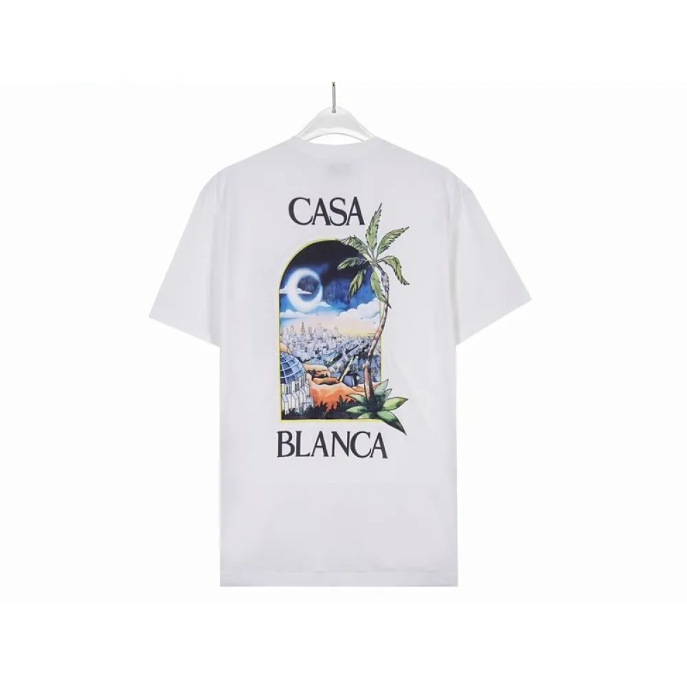 EM Sneakers Casablanca T-Shirt LA Night Printed Black or White