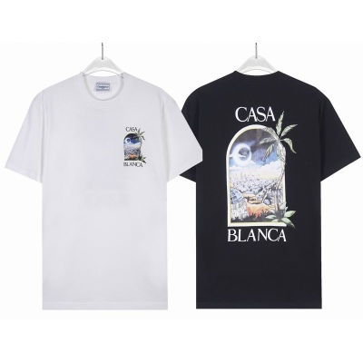 EM Sneakers Casablanca T-Shirt LA Night Printed Black or White 01