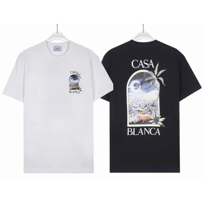 EM Sneakers Casablanca T-Shirt LA Night Printed Black or White 01