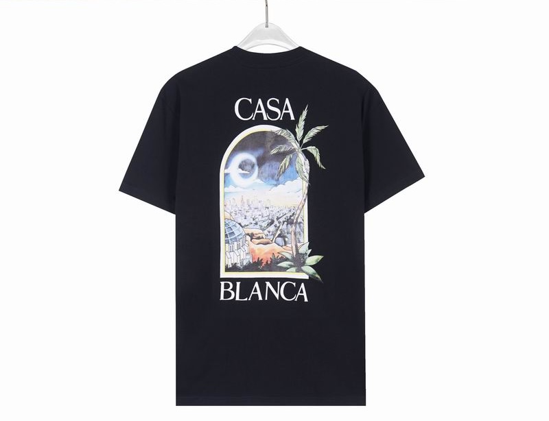 EM Sneakers Casablanca T-Shirt LA Night Printed Black or White