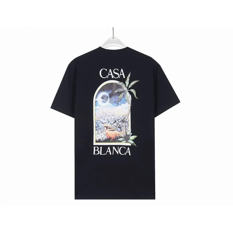 EM Sneakers Casablanca T-Shirt LA Night Printed Black or White
