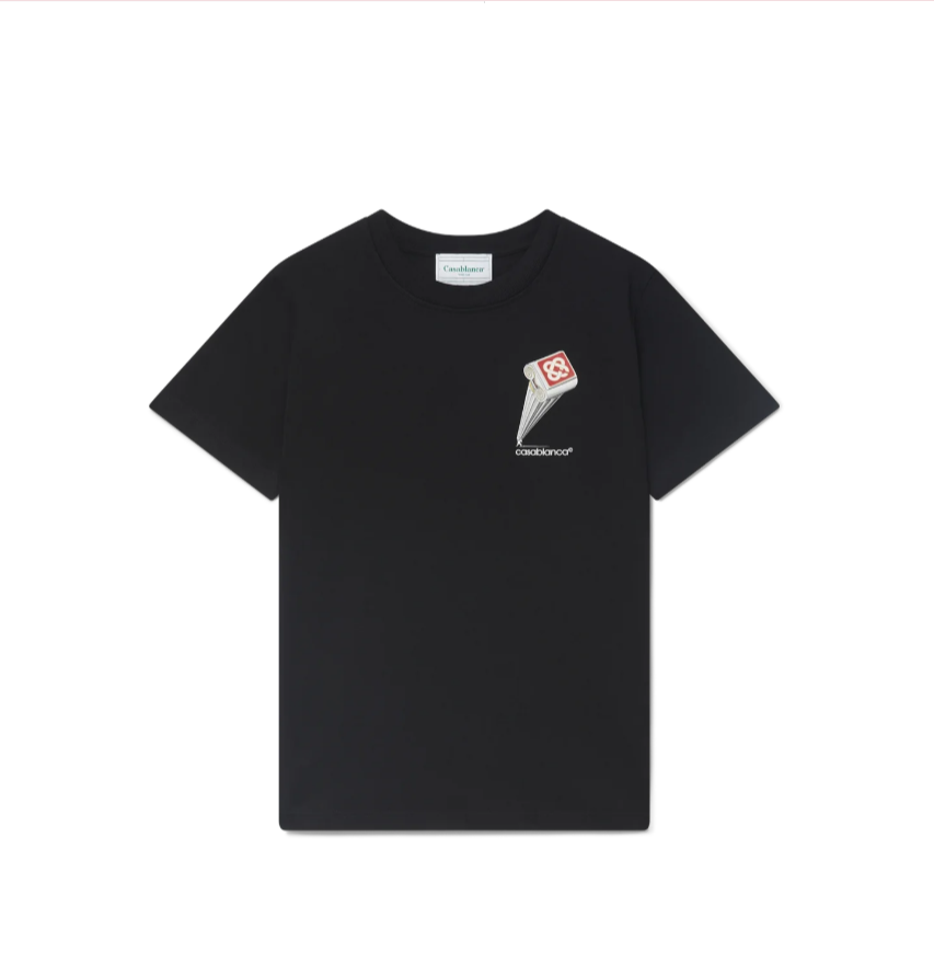 EM Sneakers Casablanca T-Shirt Leaning Column Black