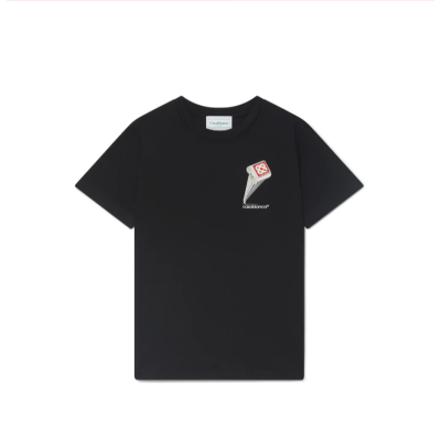 EM Sneakers Casablanca T-Shirt Leaning Column Black 01