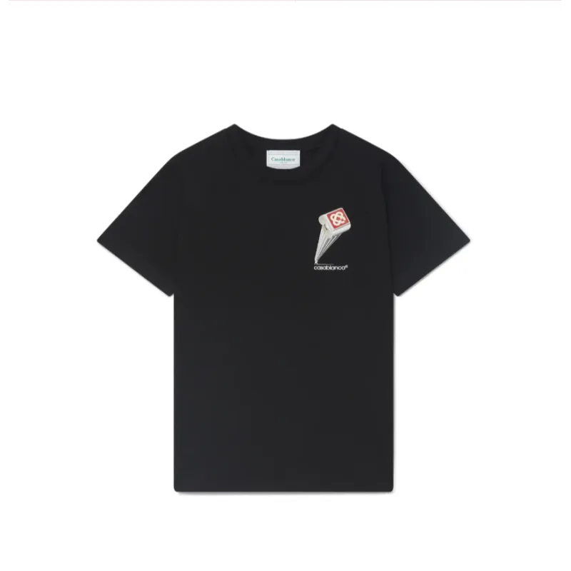EM Sneakers Casablanca T-Shirt Leaning Column Black