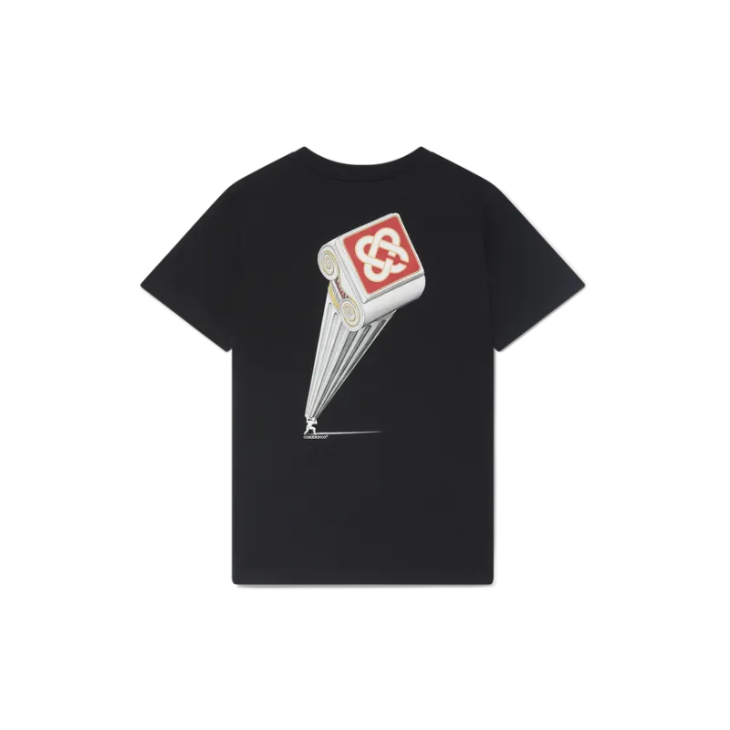 EM Sneakers Casablanca T-Shirt Leaning Column Black