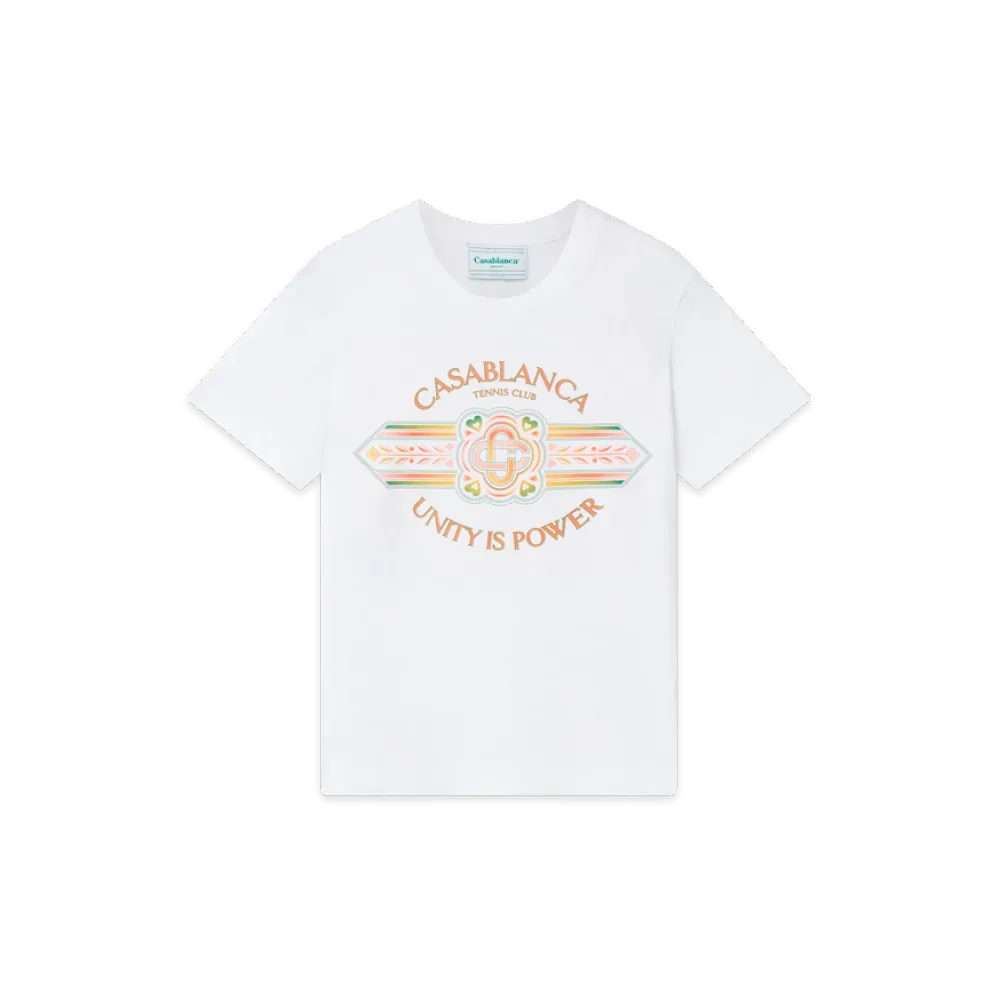 EM Sneakers Casablanca T-Shirt Unity ls Power White