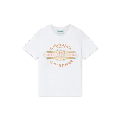 EM Sneakers Casablanca T-Shirt Unity ls Power White 01