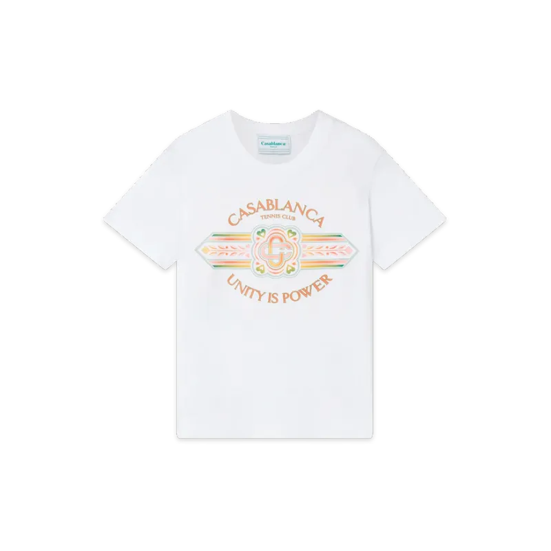 EM Sneakers Casablanca T-Shirt Unity ls Power White