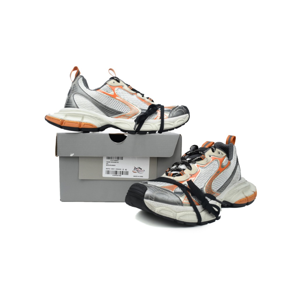 EM Sneakers Balenciaga 3XL Sneaker White Grey Orange