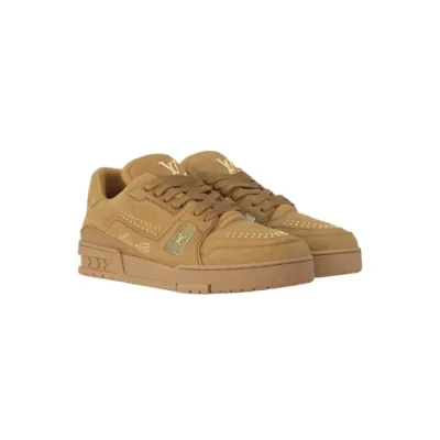 EM Sneakers Louis Vuitton Trainer Sneaker Brown Fivets 02