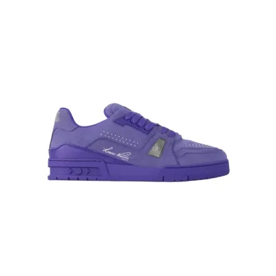 EM Sneakers Louis Vuitton Trainer Sneaker Purple Rivet 02