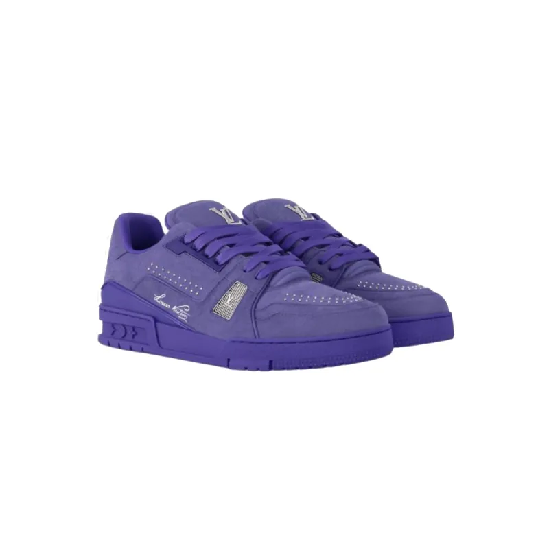 EM Sneakers Louis Vuitton Trainer Sneaker Purple Rivet