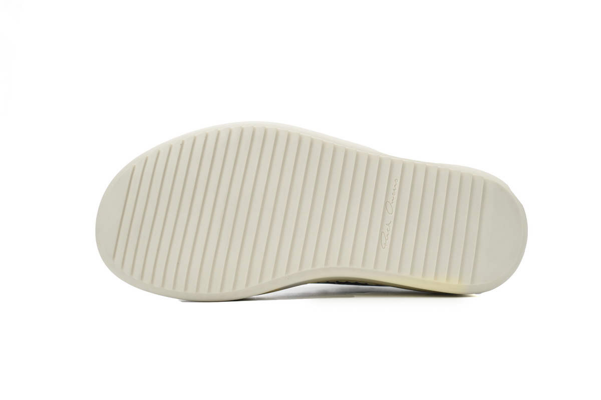 EM Sneakers Rick Owens Mega Bumper Low Leather Black Milk