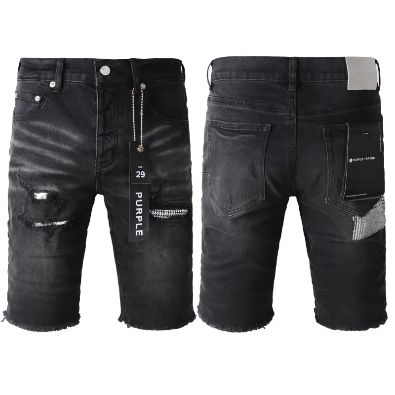 EM Sneakers Purple Brand Denim Shorts 5001
