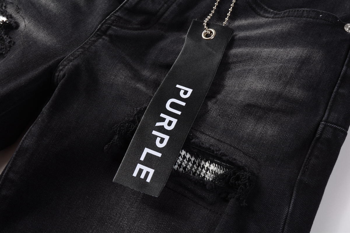 EM Sneakers Purple Brand Denim Shorts 5001