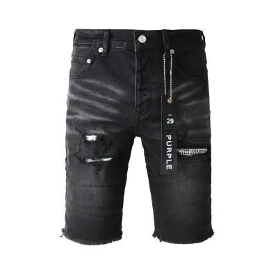 EM Sneakers Purple Brand Denim Shorts 5001 01