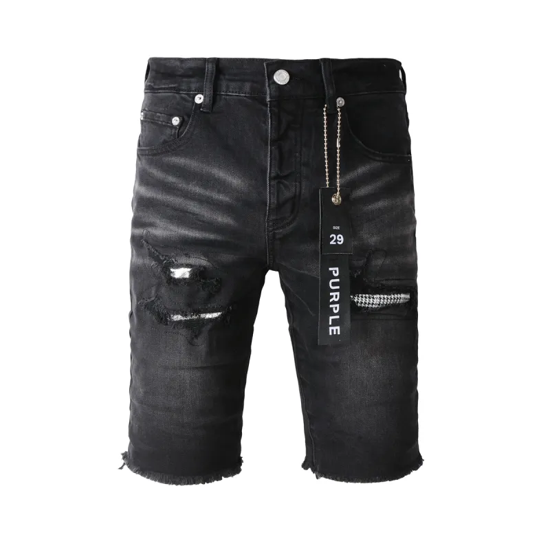 EM Sneakers Purple Brand Denim Shorts 5001
