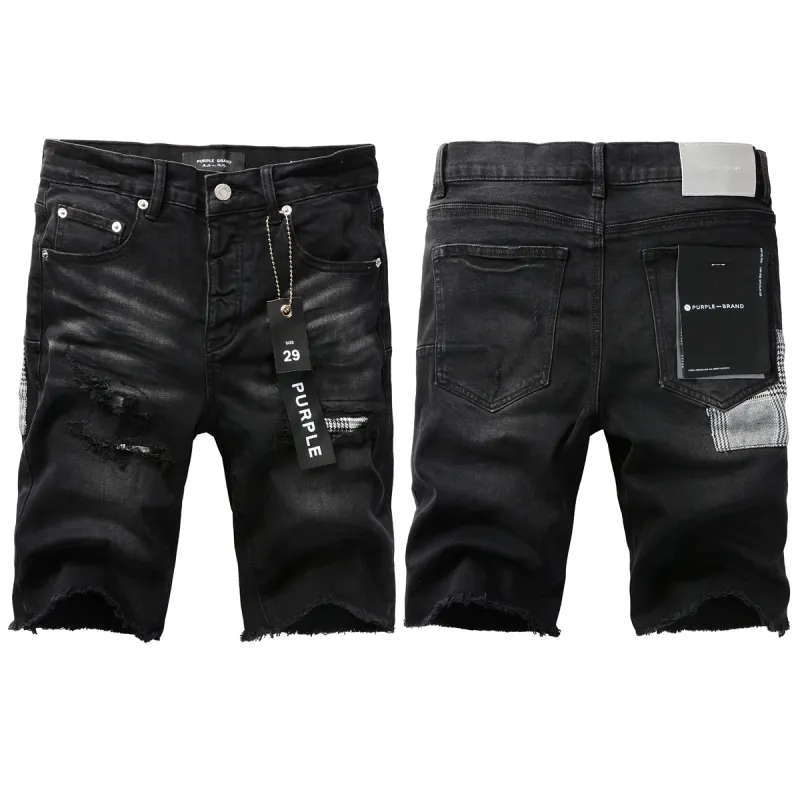 EM Sneakers Purple Brand Denim Shorts 5001