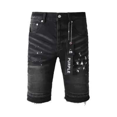 EM Sneakers Purple Brand Denim Shorts 5002 01