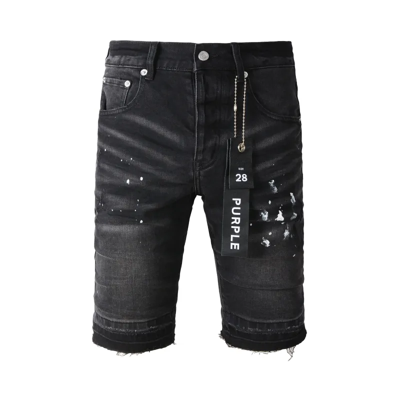EM Sneakers Purple Brand Denim Shorts 5002