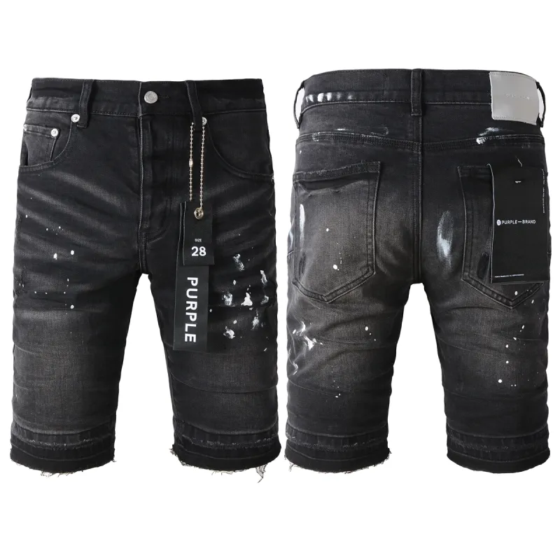 EM Sneakers Purple Brand Denim Shorts 5002