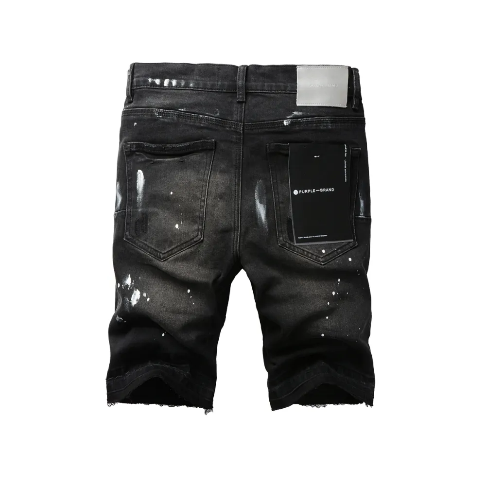 EM Sneakers Purple Brand Denim Shorts 5002
